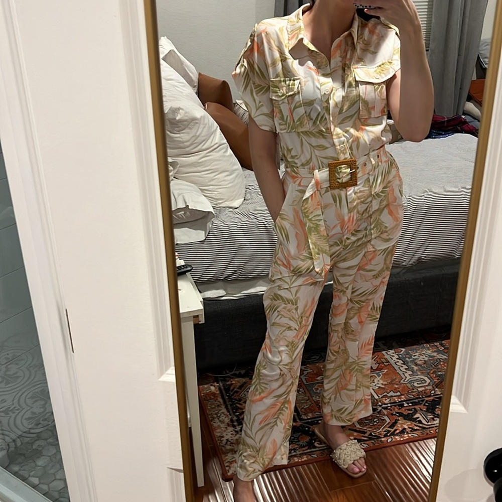 NWT Red Dress Boutique Tropical Jumpsuit from Aura